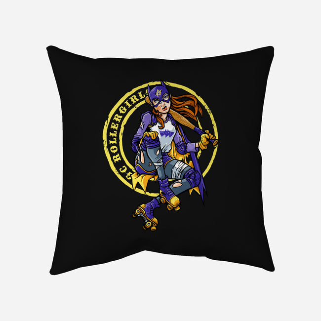 Bat Attitude-none removable cover w insert throw pillow-tomkurzanski