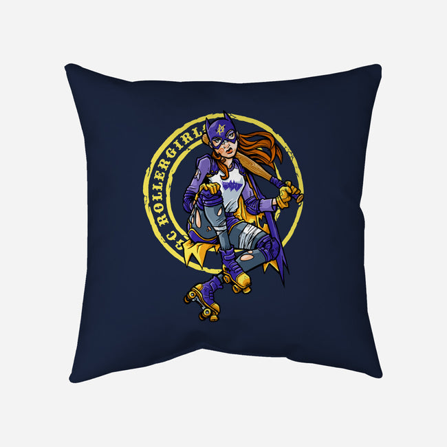 Bat Attitude-none removable cover w insert throw pillow-tomkurzanski