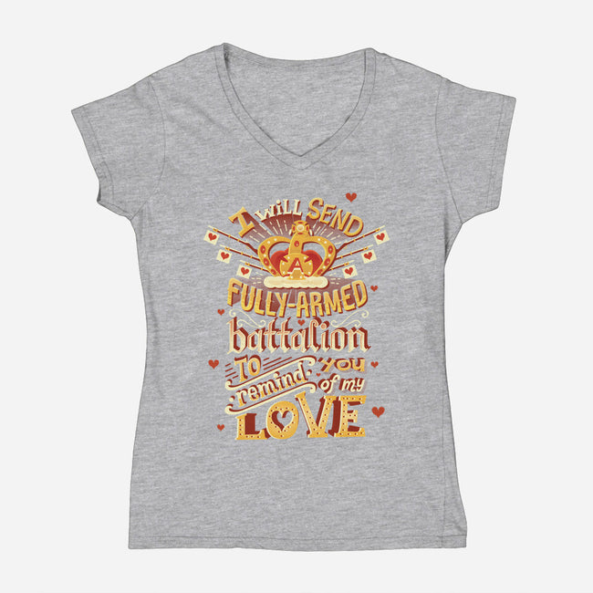 Battalion-womens v-neck tee-risarodil