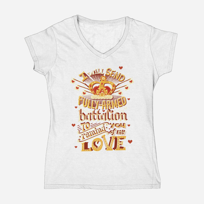 Battalion-womens v-neck tee-risarodil