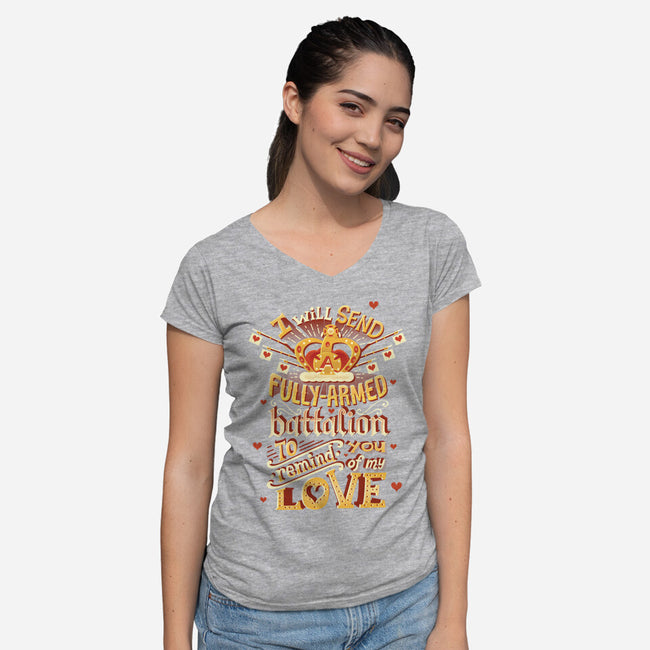 Battalion-womens v-neck tee-risarodil