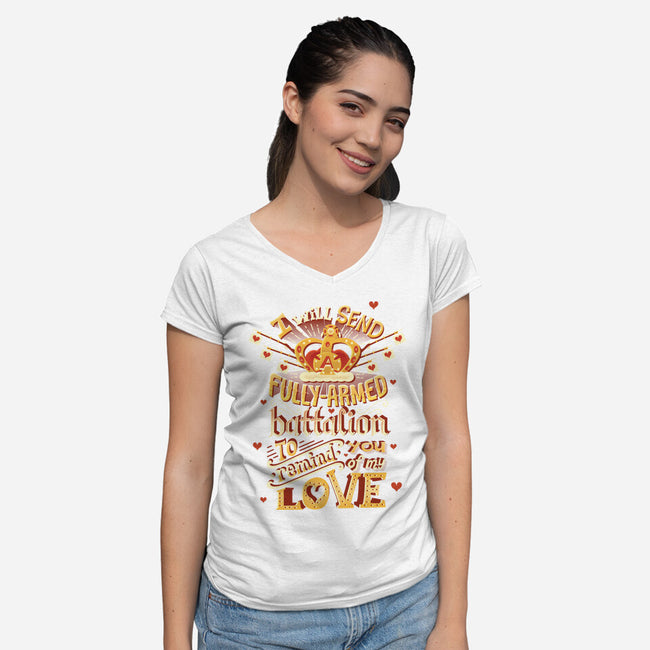 Battalion-womens v-neck tee-risarodil