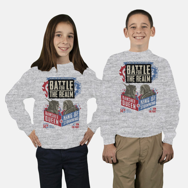 Battle for the Realm-youth crew neck sweatshirt-KatHaynes