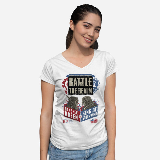 Battle for the Realm-womens v-neck tee-KatHaynes