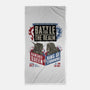 Battle for the Realm-none beach towel-KatHaynes
