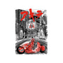 Battle in Neo-Tokyo-none removable cover w insert throw pillow-DrMonekers