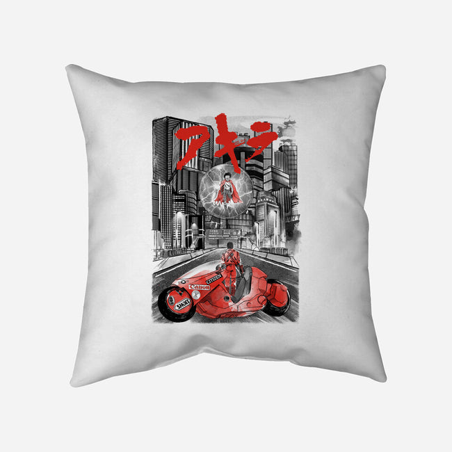 Battle in Neo-Tokyo-none removable cover throw pillow-DrMonekers