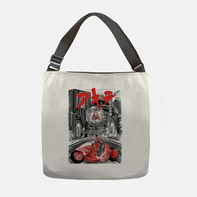 Battle in Neo-Tokyo-none adjustable tote-DrMonekers