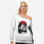 Battle of the Ages-womens off shoulder sweatshirt-DrMonekers