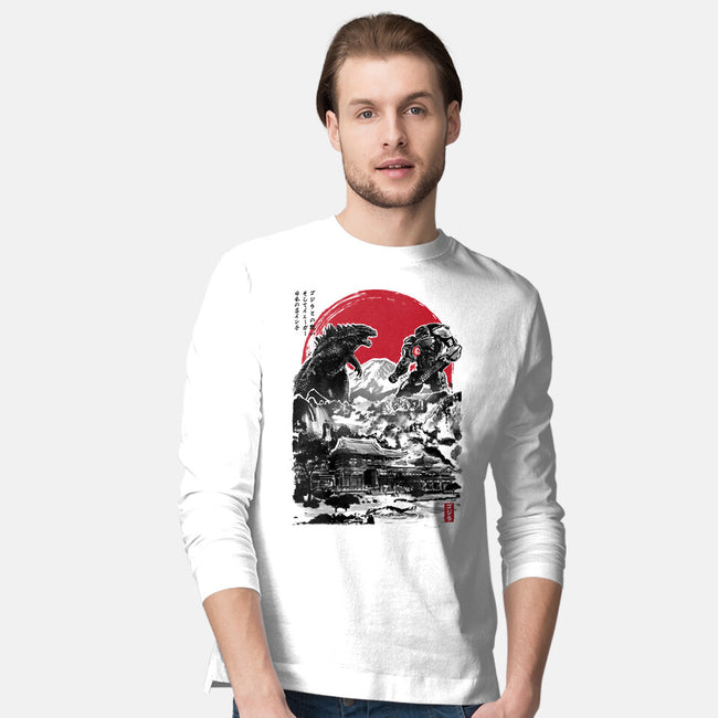 Battle of the Ages-mens long sleeved tee-DrMonekers