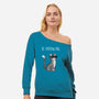 Be Ameowzing-womens off shoulder sweatshirt-ursulalopez