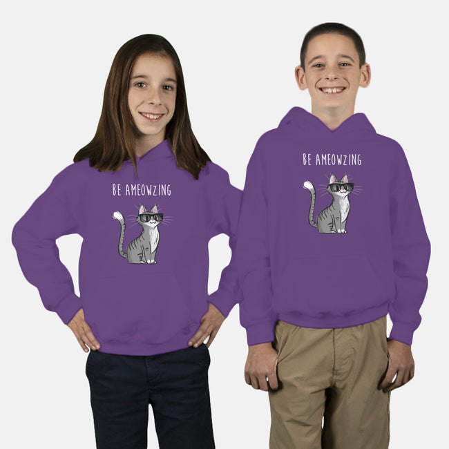 Be Ameowzing-youth pullover sweatshirt-ursulalopez