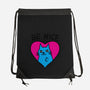 BE NICE-none drawstring bag-hislla