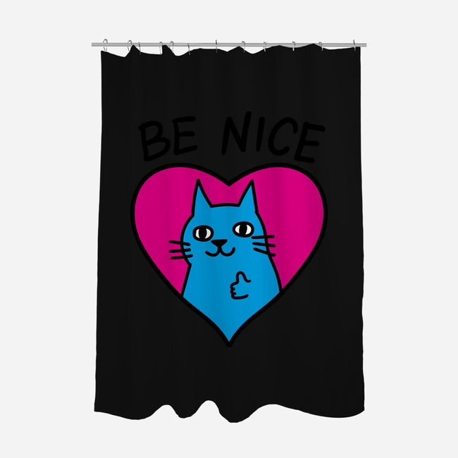 BE NICE-none polyester shower curtain-hislla