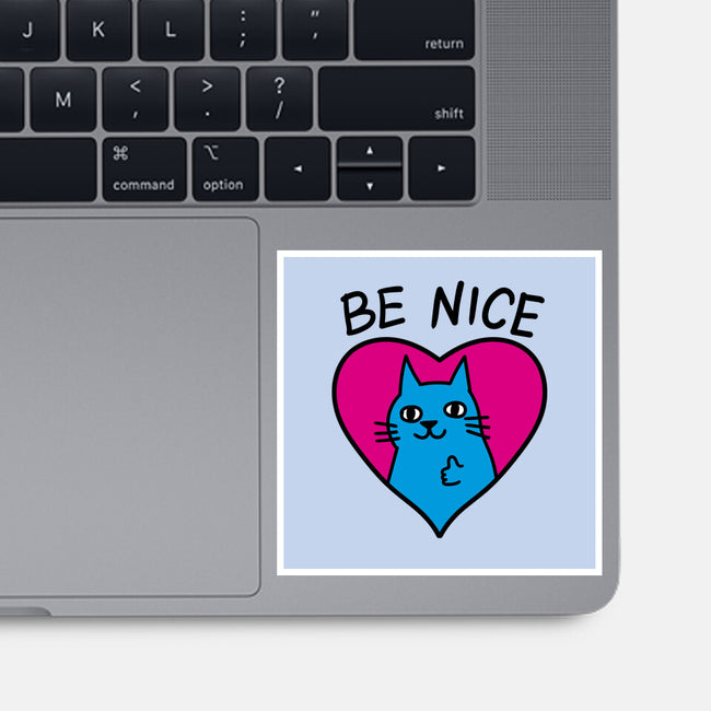 BE NICE-none glossy sticker-hislla