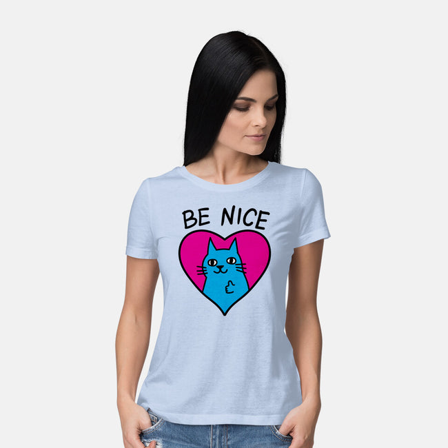 BE NICE-womens basic tee-hislla