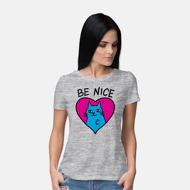 BE NICE-womens basic tee-hislla