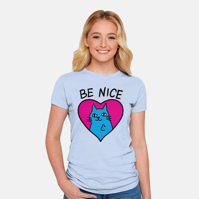 BE NICE-womens fitted tee-hislla