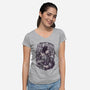 Be Very Afraid-womens v-neck tee-MedusaD