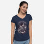 Be Very Afraid-womens v-neck tee-MedusaD