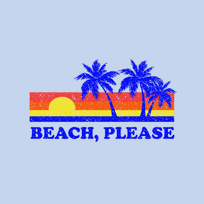 Beach, Please-womens fitted tee-dumbshirts
