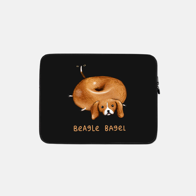 Beagle Bagel-none zippered laptop sleeve-SophieCorrigan