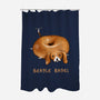 Beagle Bagel-none polyester shower curtain-SophieCorrigan