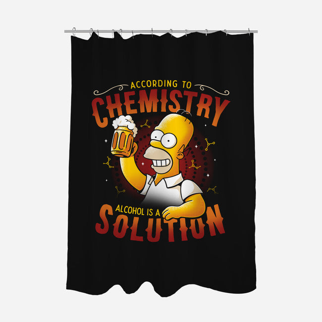 Beer Chemistry-none polyester shower curtain-eduely
