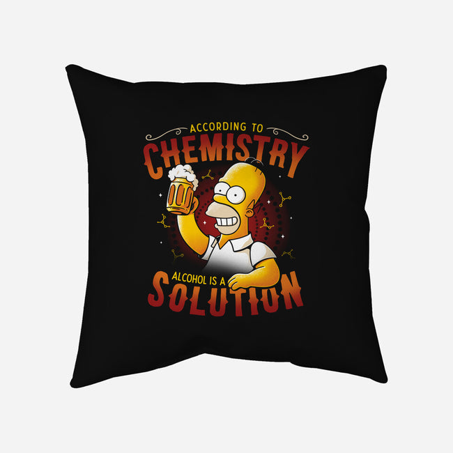 Beer Chemistry-none removable cover w insert throw pillow-eduely