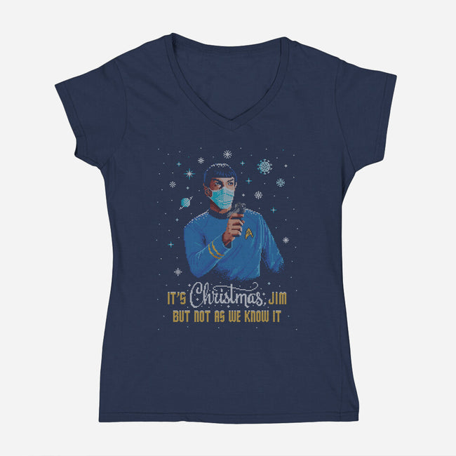 Behind Every Woman-womens v-neck tee-risarodil