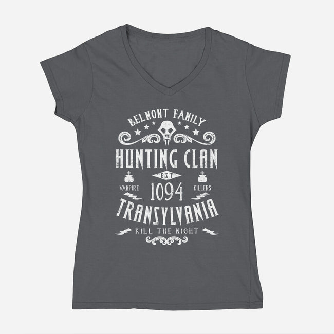 Belmont Clan-womens v-neck tee-machmigo
