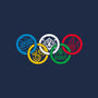 Bending Olympics-womens v-neck tee-KindaCreative