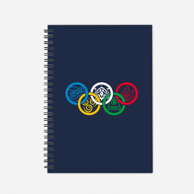 Bending Olympics-none dot grid notebook-KindaCreative