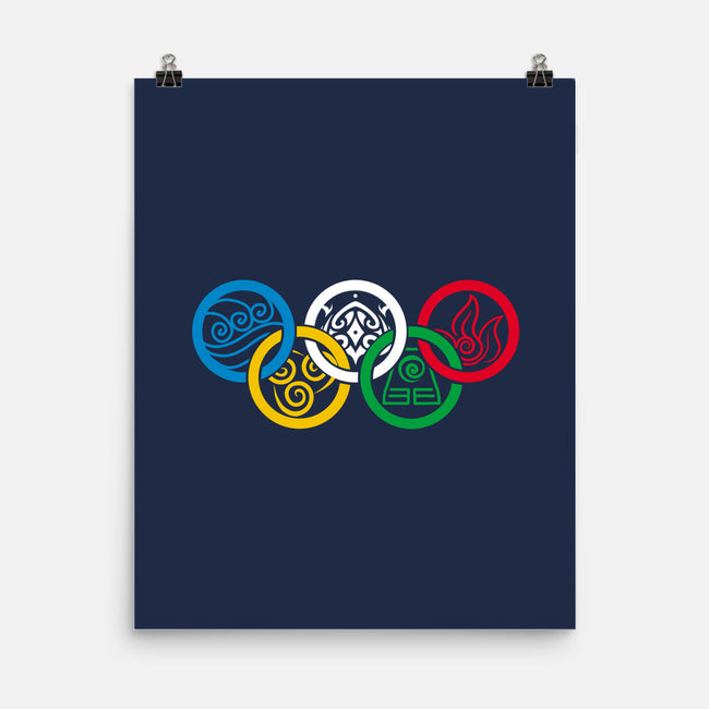 Bending Olympics-none matte poster-KindaCreative