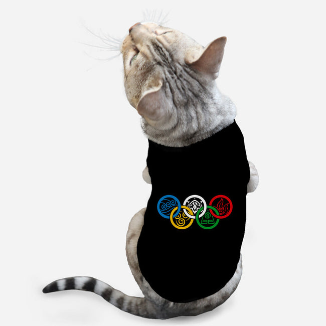 Bending Olympics-cat basic pet tank-KindaCreative