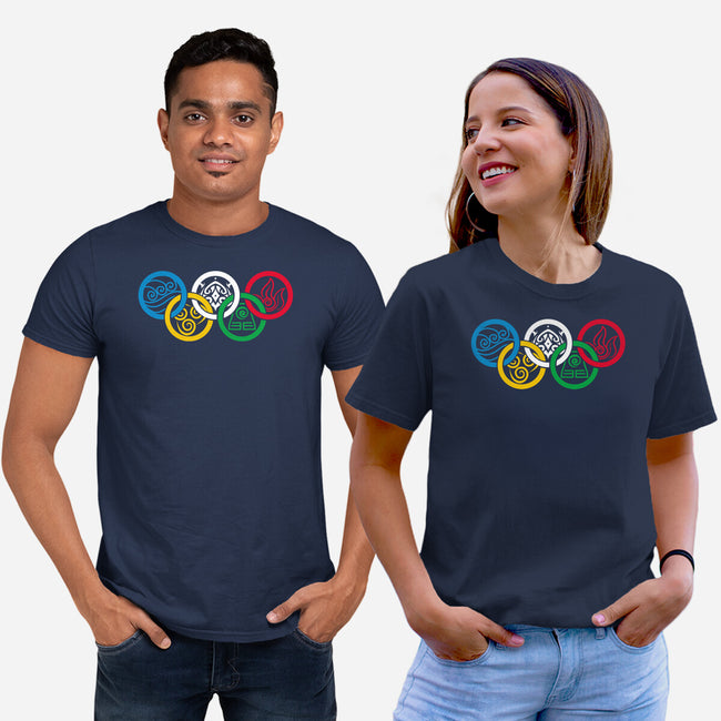 Bending Olympics-unisex basic tee-KindaCreative