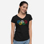 Bending Olympics-womens v-neck tee-KindaCreative