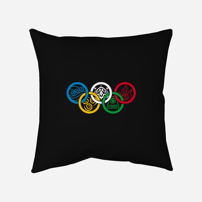 Bending Olympics-none removable cover w insert throw pillow-KindaCreative