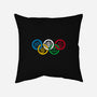 Bending Olympics-none removable cover w insert throw pillow-KindaCreative
