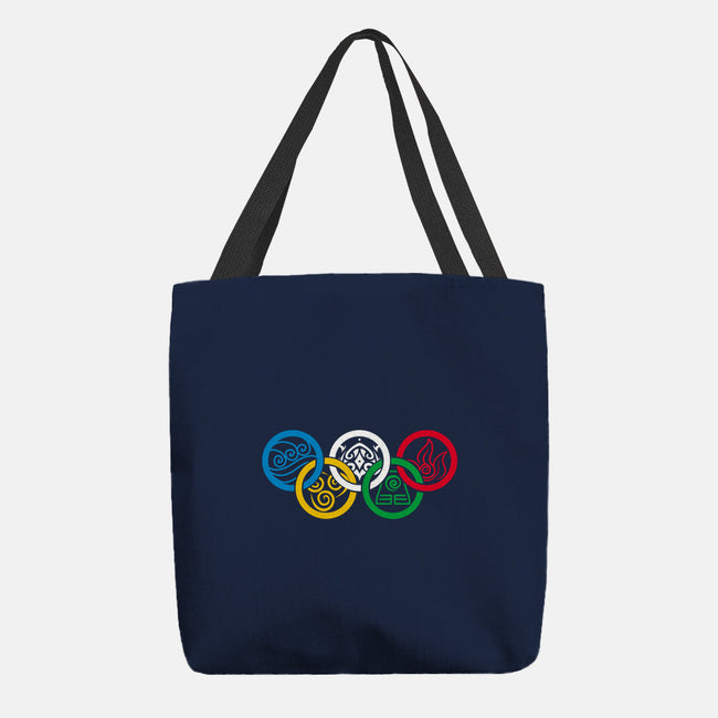 Bending Olympics-none basic tote-KindaCreative