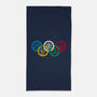 Bending Olympics-none beach towel-KindaCreative