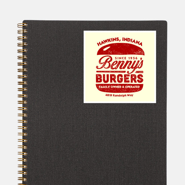 Benny's Burgers-none glossy sticker-CoryFreeman