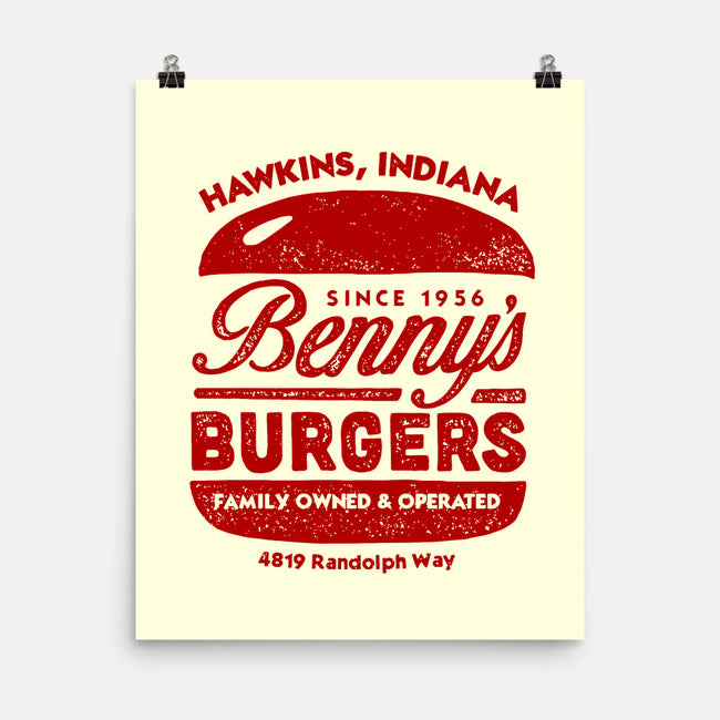 Benny's Burgers-none matte poster-CoryFreeman