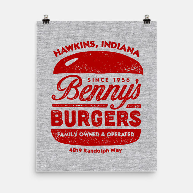 Benny's Burgers-none matte poster-CoryFreeman