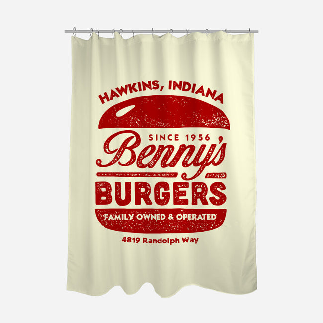 Benny's Burgers-none polyester shower curtain-CoryFreeman