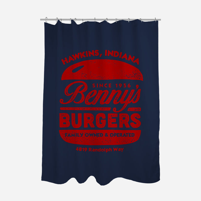 Benny's Burgers-none polyester shower curtain-CoryFreeman