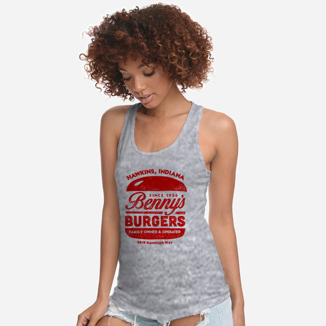 Benny's Burgers-womens racerback tank-CoryFreeman