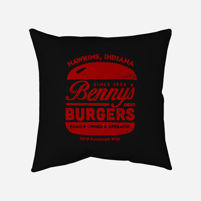Benny's Burgers-none removable cover w insert throw pillow-CoryFreeman