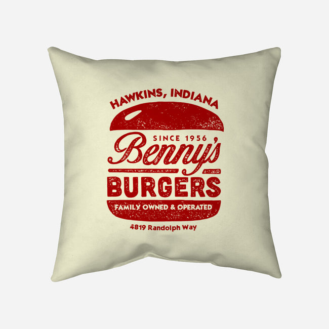 Benny's Burgers-none removable cover w insert throw pillow-CoryFreeman