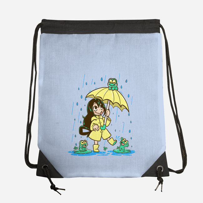 Best Frog Girl-none drawstring bag-TechraNova